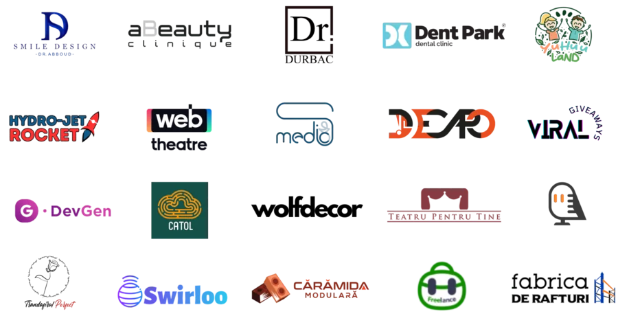 Branduri care lucrează cu Expert Marketing: Emily Design, A Beauty Clinique, Dr. Durbac, Dent Park, Hydro-Jet Rocket, Web Theatre, Medio, DEaro, Viral Giveaway, DevGen, Catol, Wolfdecor, Teatru Pentru Tine, Tender Project, Swirloo, Cărămida Modulară, Truckeret și Fabrica de Rafturi
